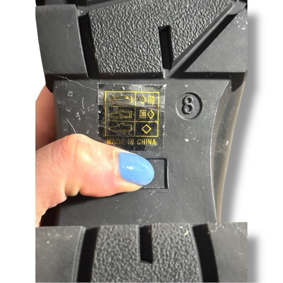 Elegant Black With Silver Leather Chunky Platform Heel Pull On Ankle Booties - Picture 8 of 12